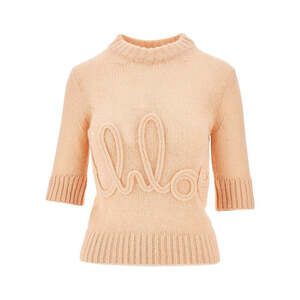 Chloe' Alpaca And Silk Sweater With Logo